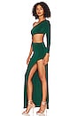 view 3 of 4 Clarissa Midi Dress in Emerald Green