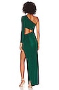 view 4 of 4 Clarissa Midi Dress in Emerald Green