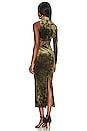 view 4 of 5 Arabella Midi Dress in Olive Green
