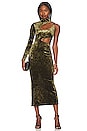 view 5 of 5 Arabella Midi Dress in Olive Green