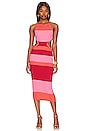 view 1 of 3 Emlyn Stripe Knit Dress in Pink Multi