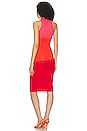 view 3 of 3 Cressida Dress in Red & Orange Ombre