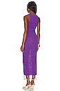 view 3 of 3 Abeni Keyhole Midi Knit Dress in Purple