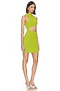 view 2 of 3 Rizzel Cutout Mini Dress in Lime