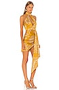 view 2 of 3 Antonia Mini Dress in Gold Tropical