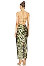 view 3 of 4 Isaura Maxi Dress in Green & Silver