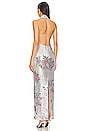 view 3 of 4 Luiza Sequin Maxi Dress in Silver Floral