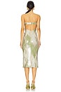 view 3 of 3 Alandra Midi Dress in Green & Beige