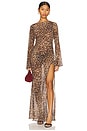 view 1 of 3 Janiero Midi Dress in Leopard Multi