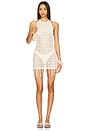 view 1 of 4 Nevaeh Mini Knit Dress in Ivory
