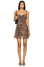 view 1 of 4 Ines Mini Dress in Leopard Multi