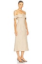 view 2 of 3 Harlow Linen Midi Dress in Flax