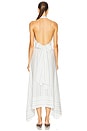 view 3 of 5 Teagan Midi Dress in Blue And White Stripes