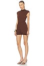 view 3 of 4 Evalda Mini Dress in Chocolate