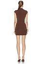 view 4 of 4 Evalda Mini Dress in Chocolate