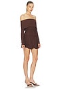 view 2 of 3 Olesya Mini Dress in Chocolate Brown