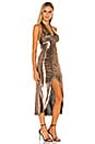 view 2 of 4 VESTIDO MIDI MELANY in Bronze Lame