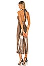 view 3 of 4 VESTIDO MIDI MELANY in Bronze Lame
