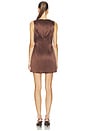 view 3 of 3 Maly Mini Dress in Chocolate Brown