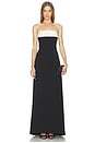 view 2 of 4 Lya Gown in Black & Ivory