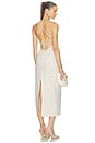 view 1 of 4 Malena Linen Midi Dress in Tan