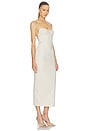 view 3 of 4 Malena Linen Midi Dress in Tan