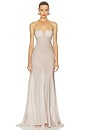 view 1 of 3 VESTIDO LARGO GIULIANA in Stone Stripe