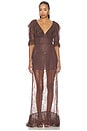 view 1 of 3 Fiorella Gown in Brown