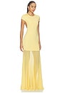 view 2 of 3 ROBE DE SOIRÉE CLEA in Pale Yellow