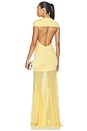 view 3 of 3 ROBE DE SOIRÉE CLEA in Pale Yellow