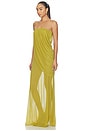 view 3 of 4 VESTIDO LARGO SAPHIRA in Green