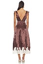 view 3 of 3 Anahi Maxi Dress in Chocolate & Ivory