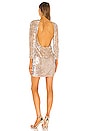 view 3 of 4 Solange Embellished Mini Dress in Iridescent Nude