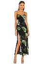 view 1 of 3 Savannah Midi Dress in Black Palm