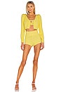 view 5 of 5 SHORT ATADO EN EL LATERAL GENEVIEVE in Butter Yellow