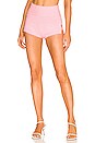 view 1 of 4 Genevieve Side Tie Short in Baby Pink