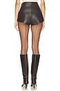 view 4 of 6 Elia Leather Short in Espresso