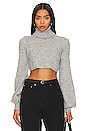 view 1 of 4 Cesare Cropped Sweater in Heather Grey