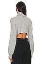 view 3 of 4 Cesare Cropped Sweater in Heather Grey