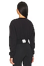 view 3 of 4 Jasmine Cropped Sweatshirt in Black