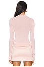 view 3 of 4 Pauline Mock Neck Sweater in Light Pink