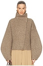 view 1 of 4 Wynter Boiled Knit Jacket in Dark Taupe