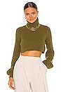 view 1 of 4 Cesare Cropped Sweater in Green