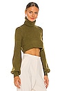 view 2 of 4 Cesare Cropped Sweater in Green