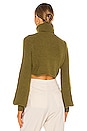 view 3 of 4 Cesare Cropped Sweater in Green