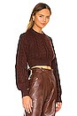 view 3 of 4 Safaa Sweater in Chocolate