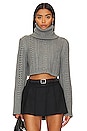 view 1 of 4 Daria Cable Sweater in Charcoal Grey