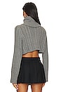 view 3 of 4 Daria Cable Sweater in Charcoal Grey