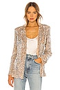 view 1 of 6 Erin Embellished Blazer in Iridescent Nude