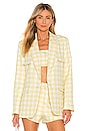view 1 of 6 Dona Blazer in Yellow & White